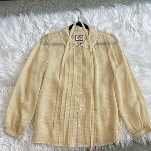 Vintage 90s Juicy Couture Sheer Long Sleeve Blouse…Worn only once!